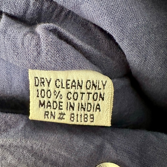 Vintage small dark denim beaded handbag - Picture 4 of 4